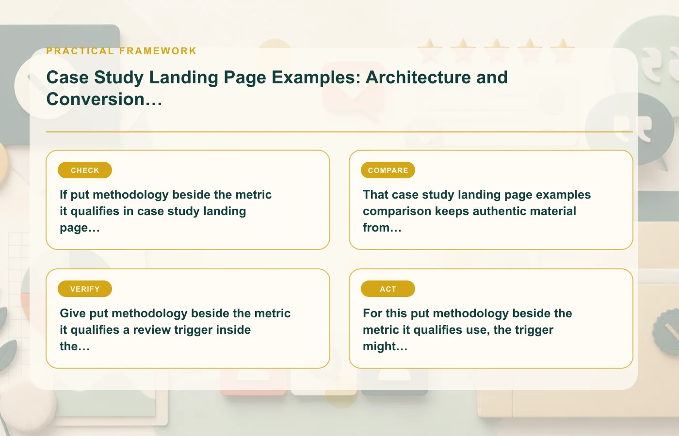 Case Study Landing Page Examples: Architecture and Conversion Paths: practical framework for If put methodology beside the metric it qualifies in case study landing page examples…
